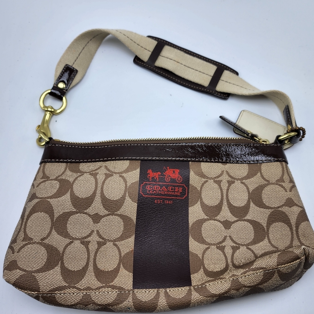 Coach Signature Canvas Shoulder Bag